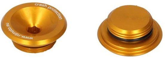Set 2 Buc Capete Crash Pad Moto Rdmoto Portocaliu RDM-CAPPHV-O