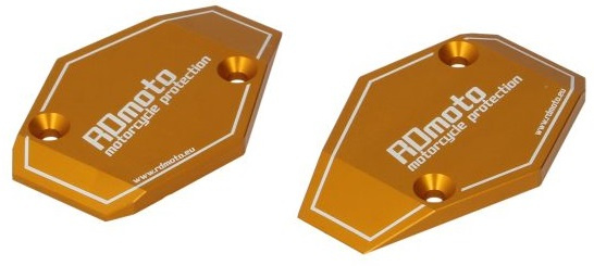 Set 2 Buc Capete Crash Pad Moto Rdmoto Portocaliu RDM-CAPSL-O