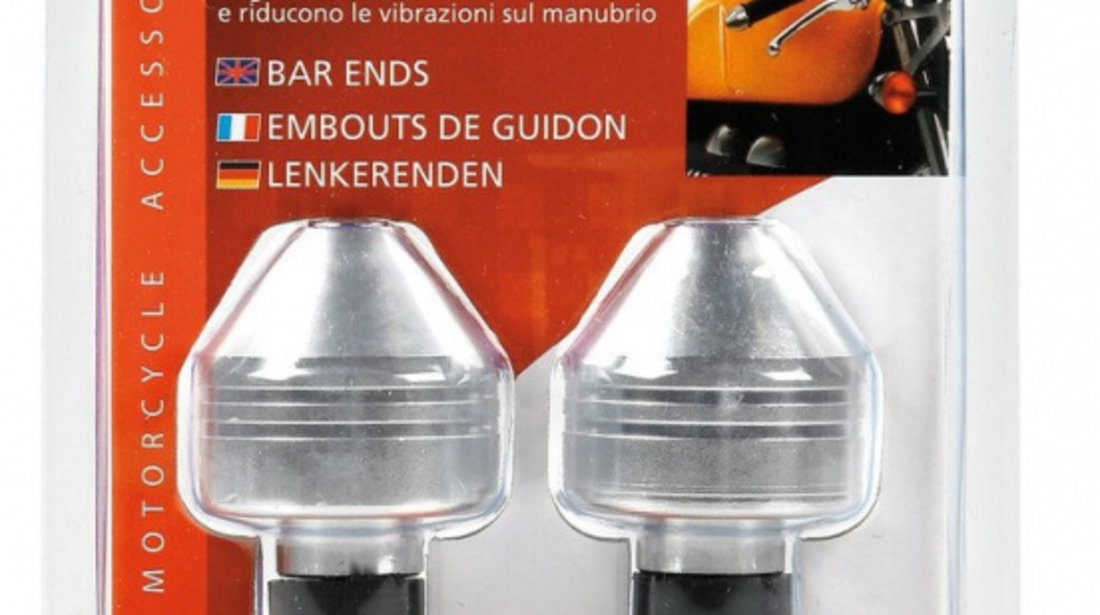 Set 2 Buc Capete Ghidon Moto Lampa Bar End LAM90313