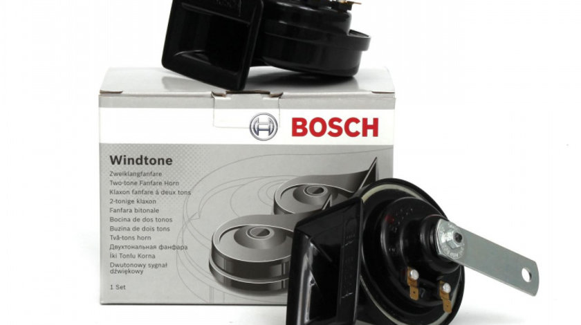 Set 2 Buc Claxoane Electro-Pneumatice Ton Inalt + Ton Jos Bosch Volkswagen Polo 3 6N2 1999-2001 60W 12V 0 986 AH0 503