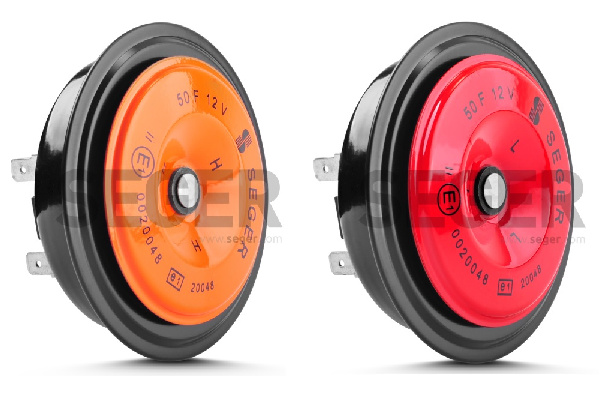 Set 2 Buc Claxoane Electromagnetice Seger 12V 5A + 5A Ton Inalt Si Jos 50FO1200K