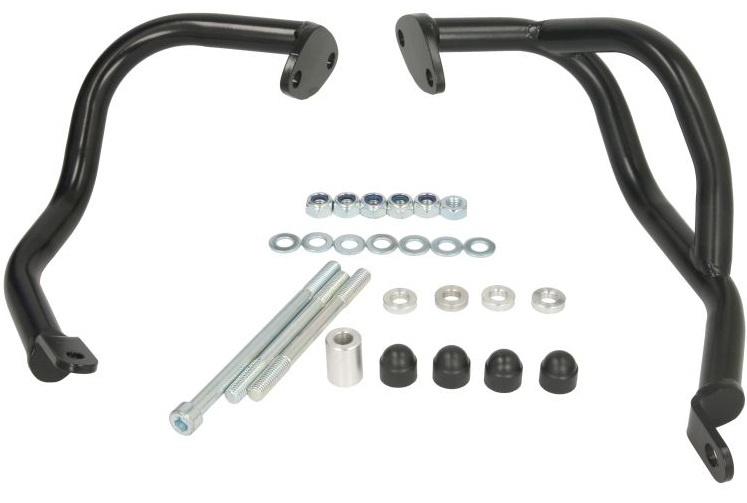 Set 2 Buc Crash Pad Moto Rdmoto Negru Honda CB 125 2015-2023 RDM-CF147KD