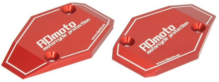 Set 2 Buc Crash Pad Moto Rdmoto Rosu RDM