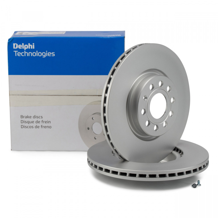 Set 2 Buc Disc Frana Fata Delphi Audi TT FV 2014→ BG3953C