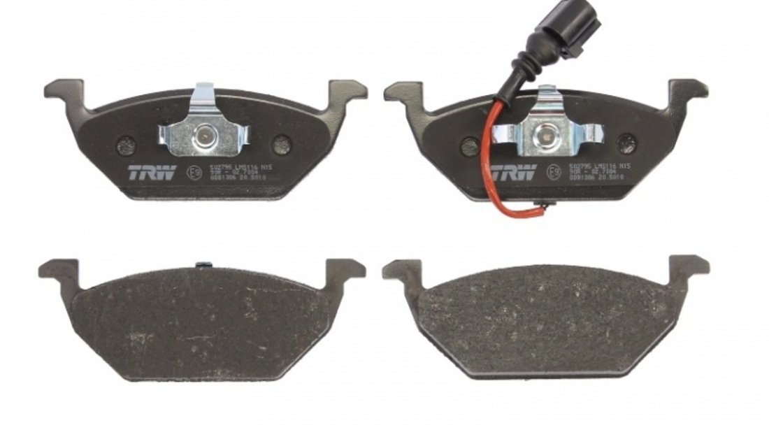 Set 2 Buc Discuri Frana Fata + Set Placute Frana Fata Trw Volkswagen Golf Plus 2004-2013 2 Buc DF2804 + GDB1386