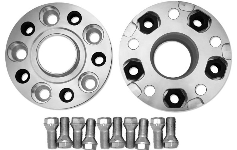 Set 2 Buc Distantiere Jante Cns 5x112 20mm 66,6mm Argintiu A-666-20-5-112-M14F