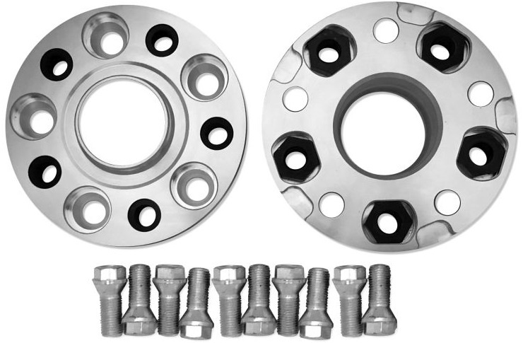 Set 2 Buc Distantiere Jante Cns 5x112 25mm 66,6mm Argintiu A-666-25-5-112-M14F