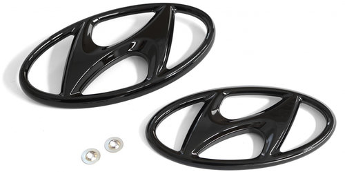 Set 2 Buc Emblema Grila Radiator + Haion Oe Hyundai i30 N-Line Negru 9999Z057156