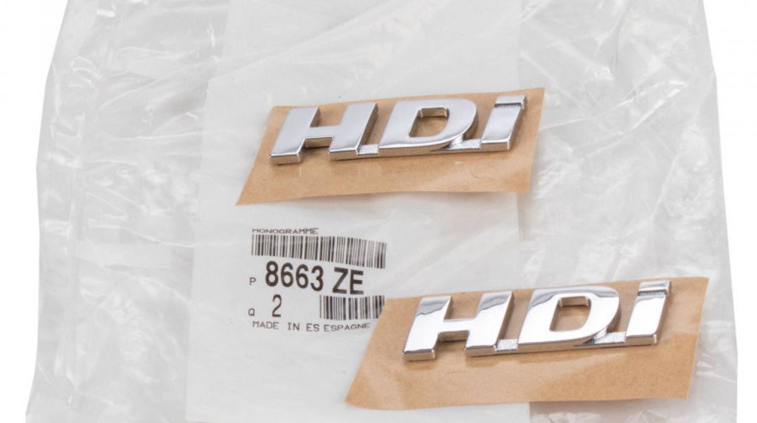 Set 2 Buc Embleme Aripi Laterale Fata Stanga / Dreapta HDi Oe Peugeot 807 2002→ 8663.ZE