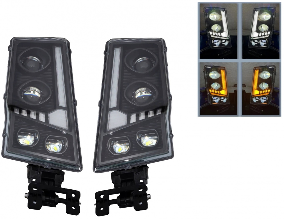 Set 2 Buc Faruri Full Led Dreapta + Stanga Pentru Camion Volvo FH12 / FM12 / FM380 20360899 / 20360898 HAL309L + HAL309R