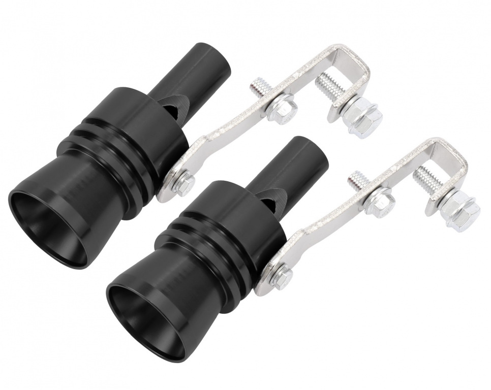 Set 2 Buc Fluier Toba Marime L Pentru Motor Intre 2000 - 2400 cc L Negru 8054