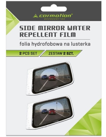 Set 2 Buc Folie Hidrofoba Pentru Oglinzi Retrovizoare Laterale, Oval, 100x150mm Carmotion 58544