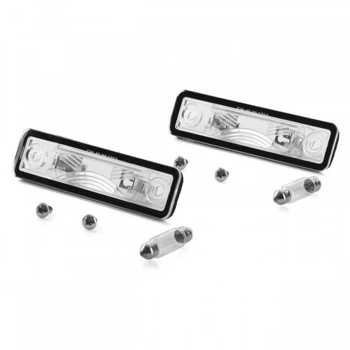 Set 2 Buc Lampa Numar Inmatriculare Am Opel Combo C 2001-2011 1224143 + 2 Buc Bec Narva C5W 36MM 12V...