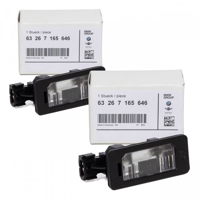 Set 2 Buc Lampa Numar Inmatriculare Oe Bmw X6 E71 2008-2014 63267165646