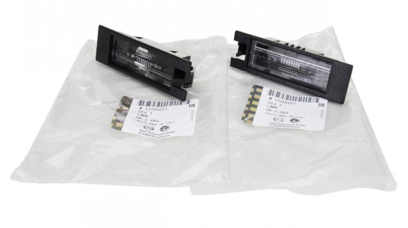 Set 2 Buc Lampa Numar Inmatriculare Oe Opel Astra H 2004-2014 Combi 13155653