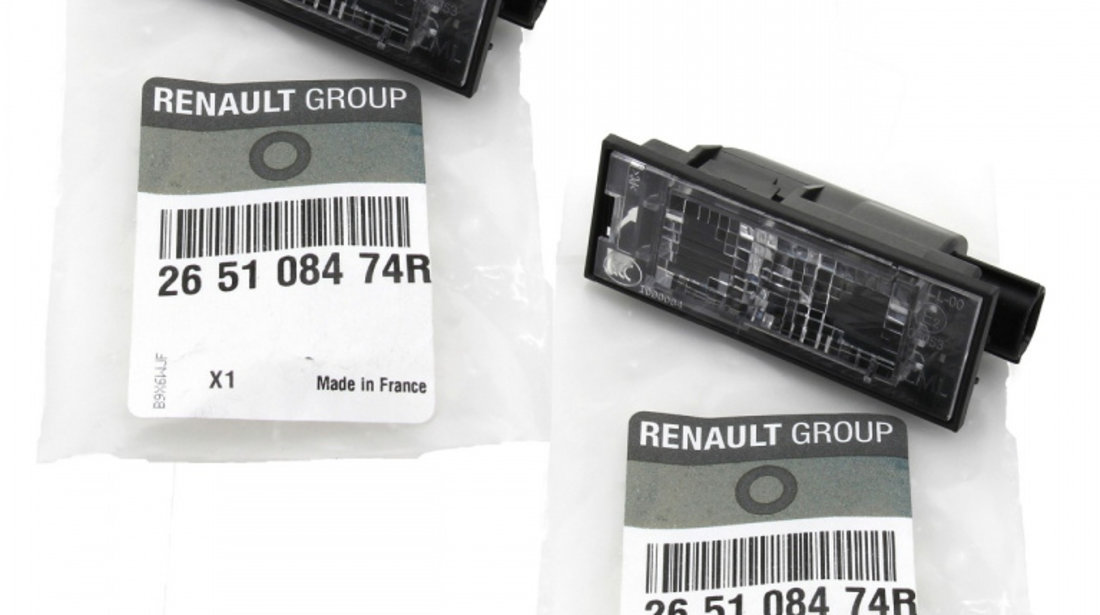 Set 2 Buc Lampa Numar Inmatriculare Oe Renault Megane 3 2008→ 265108474R