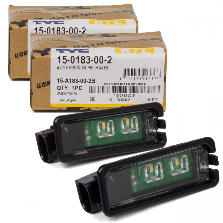Set 2 Buc Lampa Numar Inmatriculare Tyc Seat Exeo 2008-2013 Led 15-0183-00-2