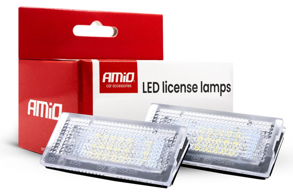 Set 2 Buc Lampi Numar Inmatriculare Fumuri Led Amio Bmw E46 1998-2005 Sedan CLP06 04545