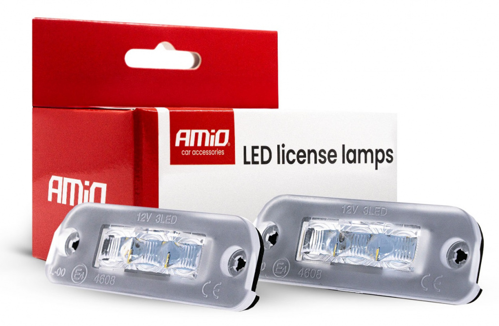 Set 2 Buc Lampi Numar Inmatriculare Fumuri Led Amio Mercedes-Benz R-Class W251 2006-2011 CLP10 04549