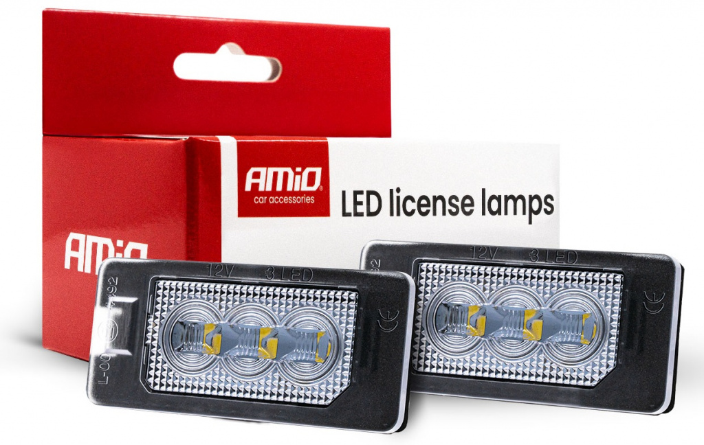 Set 2 Buc Lampi Numar Inmatriculare Led Amio Bmw Seria 1 E88 2007-2011 Cabrio CLP02 04538
