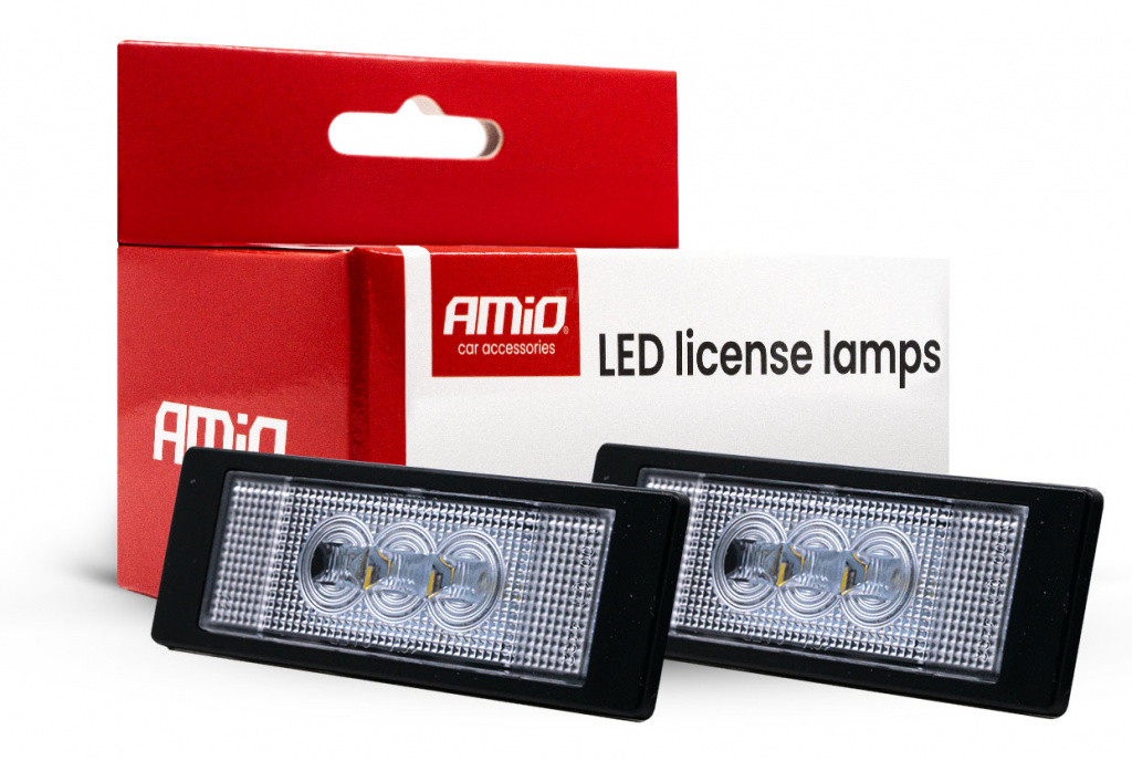 Set 2 Buc Lampi Numar Inmatriculare Led Amio Mini Cooper Clubman R55 2007-2011 CLP22 04565
