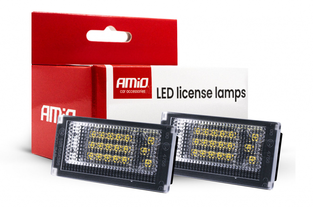 Set 2 Buc Lampi Numar Inmatriculare Led Amio Mini Cooper R50 2002-2006 CLP14 04557