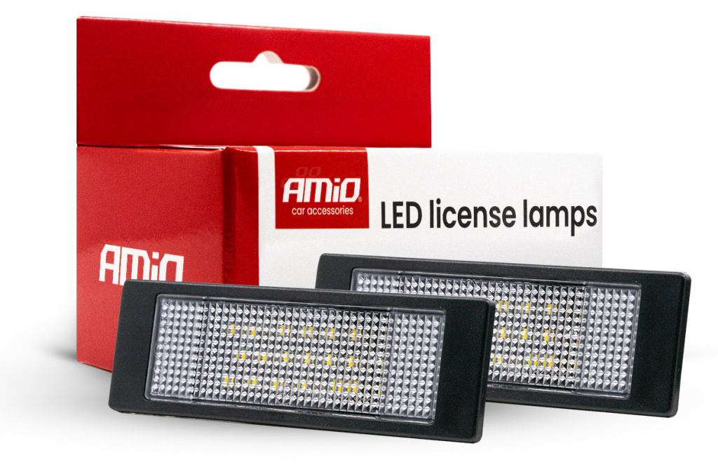Set 2 Buc Lampi Numar Inmatriculare Led Amio Mini Cooper Clubman R55 2007-2011 CLP21 04564