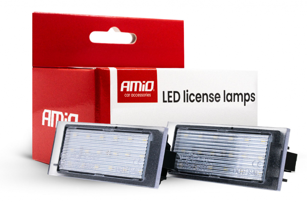 Set 2 Buc Lampi Numar Inmatriculare Led Amio Mercedes-Benz Citan 415 2012-2020 Combi CLP23 04566