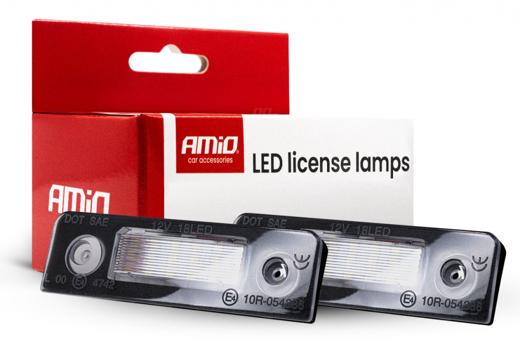 Set 2 Buc Lampi Numar Inmatriculare Led Amio Skoda Octavia 2004-2013 CLP15 04558