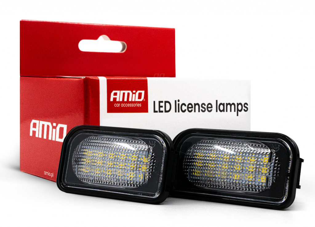 Set 2 Buc Lampi Numar Inmatriculare Led Amio Mercedes-Benz CLK A209 2003-2010 Cabriolet CLP17 04560