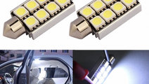 Set 2 Buc Led Auto Canbus Sofit 42 Mm 8 SMD 845306