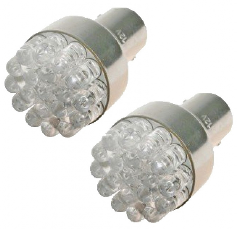 Set 2 Buc Led BA15S 12V 12 Led Galben 1156 220219-8