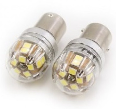 Set 2 Buc Led BAY15D 12V 15 SMD 2835 P21/5W 320Lm Nonpolar Canbus Alb 6000K SPT15-1157-W 230523-6