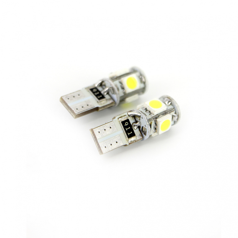 Set 2 Buc Led Carguard T10 24V 5 SMD Alb 6000K CAN202