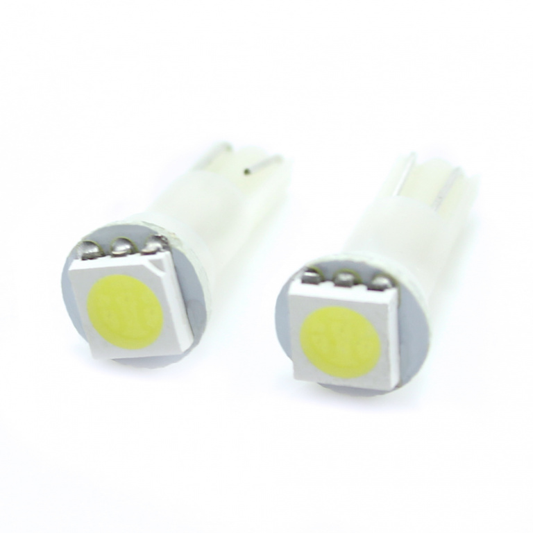 Set 2 Buc Led Carguard T5 12V 1 SMD Alb 6000K CLD001