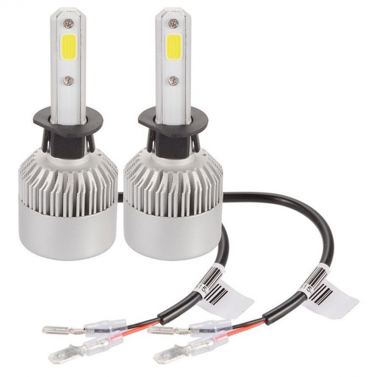 Set 2 Buc Led COB H1 12V / 24V 72W 8000Lm Canbus Alb 6000K 447148