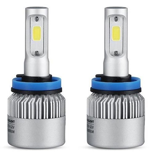 Set 2 Buc Led COB H11 12V / 24V 72W 8000Lm Canbus Alb Rece 6000K 232654
