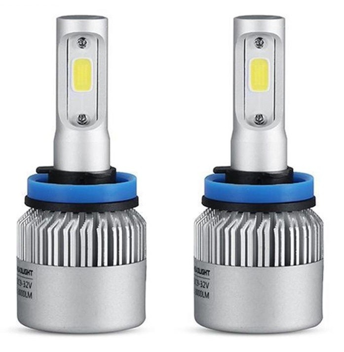 Set 2 Buc Led COB H8 12V / 24V 72W 8000Lm Canbus Alb Rece 6000K 783021