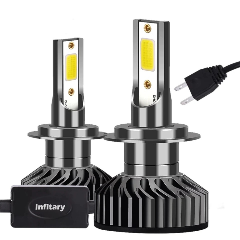 Set 2 Buc Led F2 H7 12V / 24V 100W 6000Lm Alb 6000K F2-H7 COB