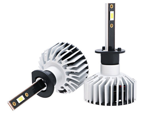 Set 2 Buc Led H1 12V / 24V 50W 10000Lm Chip Cree + Anulator Eroare Bec Ars Alb 6000K BTLH-X5-H1 2396...