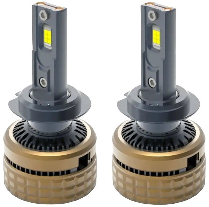 Set 2 Buc Led H100 H7 12V 100W 15000Lm Canbus Alb 6000K H100-H7 475484