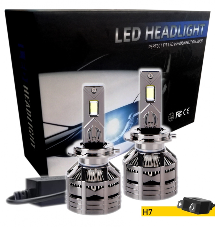 Set 2 Buc Led H7 12V 120W 12000Lm Canbus Alb 6000K KRU003