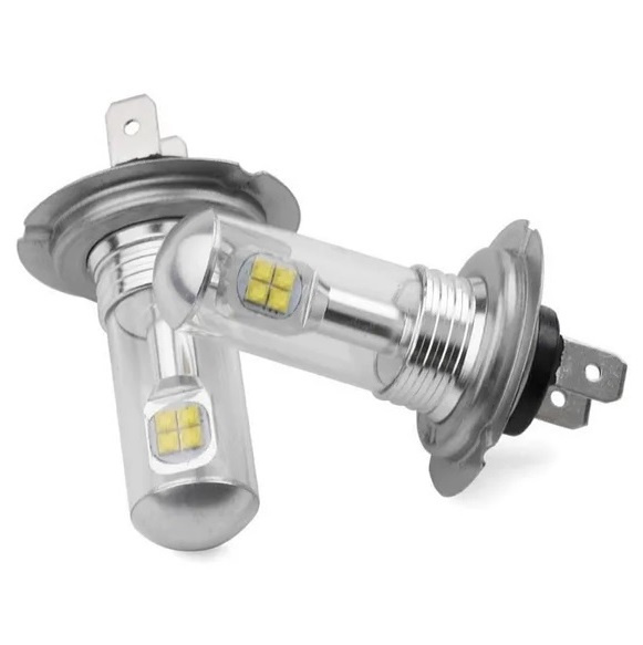 Set 2 Buc Led H7 12V / 24V Alb Rece 6000K KRU088