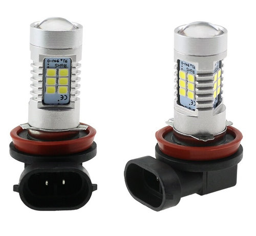 Set 2 Buc Led HB4 12V 21 SMD Cu Lupa Alb 6000K LED 215