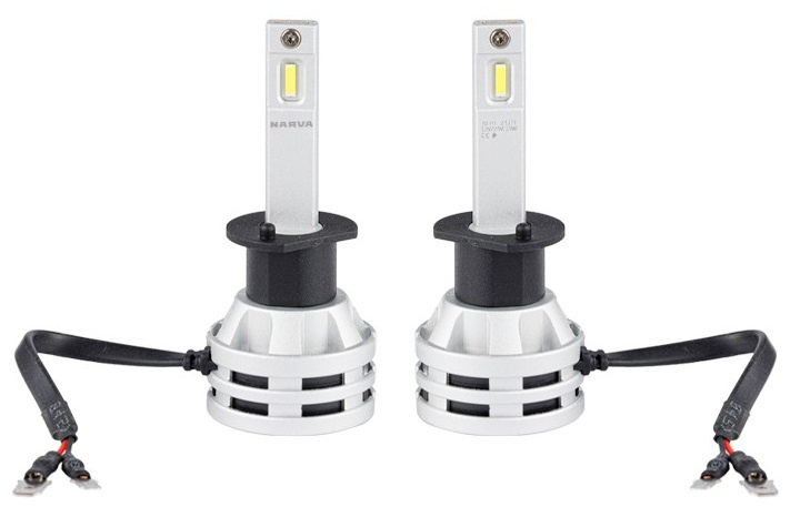 Set 2 Buc Led Narva H1 12V / 24V 24W Gama Performance Alb 6500K NV-01227