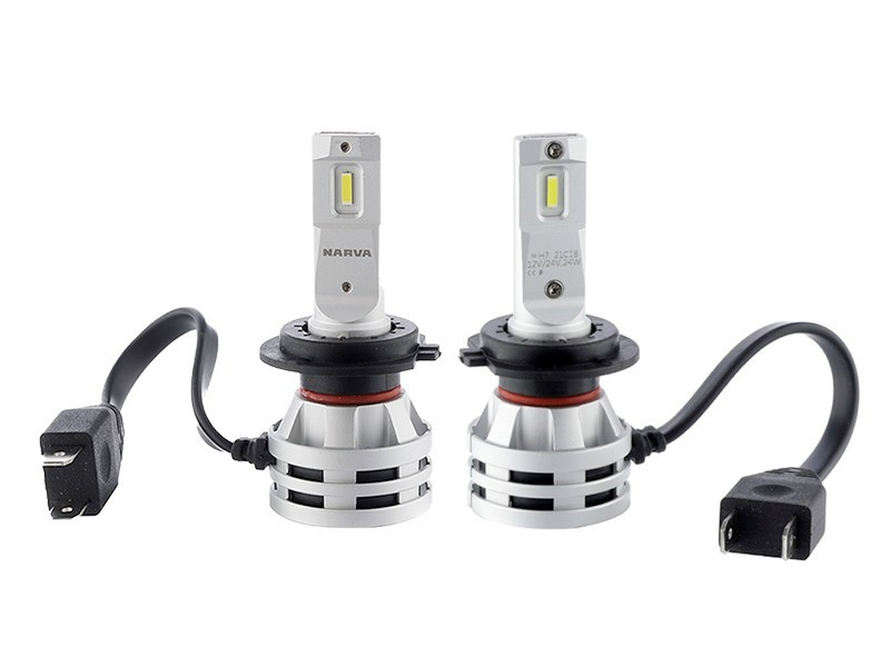 Set 2 Buc Led Narva H7 12V / 24V 24W PX26d Gama Performance Alb 6500K NV-01217