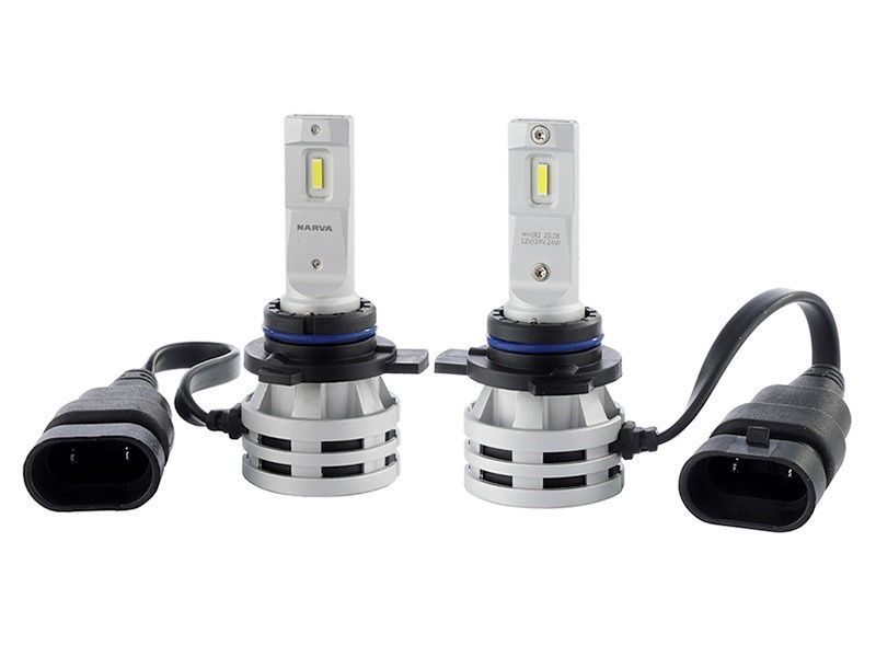 Set 2 Buc Led Narva HIR2 12V / 24V 24W PX22d Gama Performance Alb 6500K NV-01223
