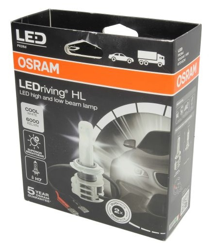 Set 2 Buc Led Osram H7 12V / 24V 14W PX26D LEDriving HL Alb 6000K 67210CW