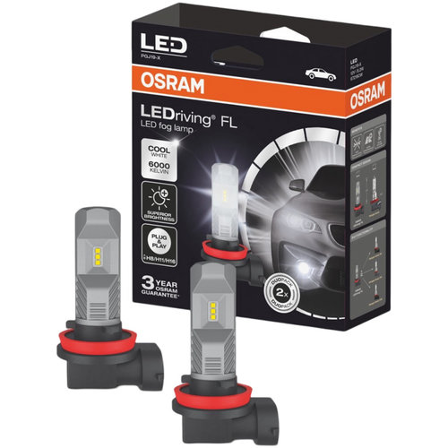 Set 2 Buc Led Osram H8 / H11 / H16 12V 8,2W PGJ19 LEDriving FL Alb 6000K 67219CW