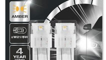 Set 2 Buc Led Osram P21/5W 12V 1,3W W3X16Q 6000K A...